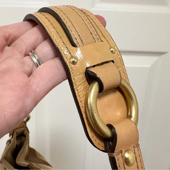 Coach Carly Signature Jacquard Leather Trim Large Hobo Shoulder Bag Y2K - Picture 10 of 14